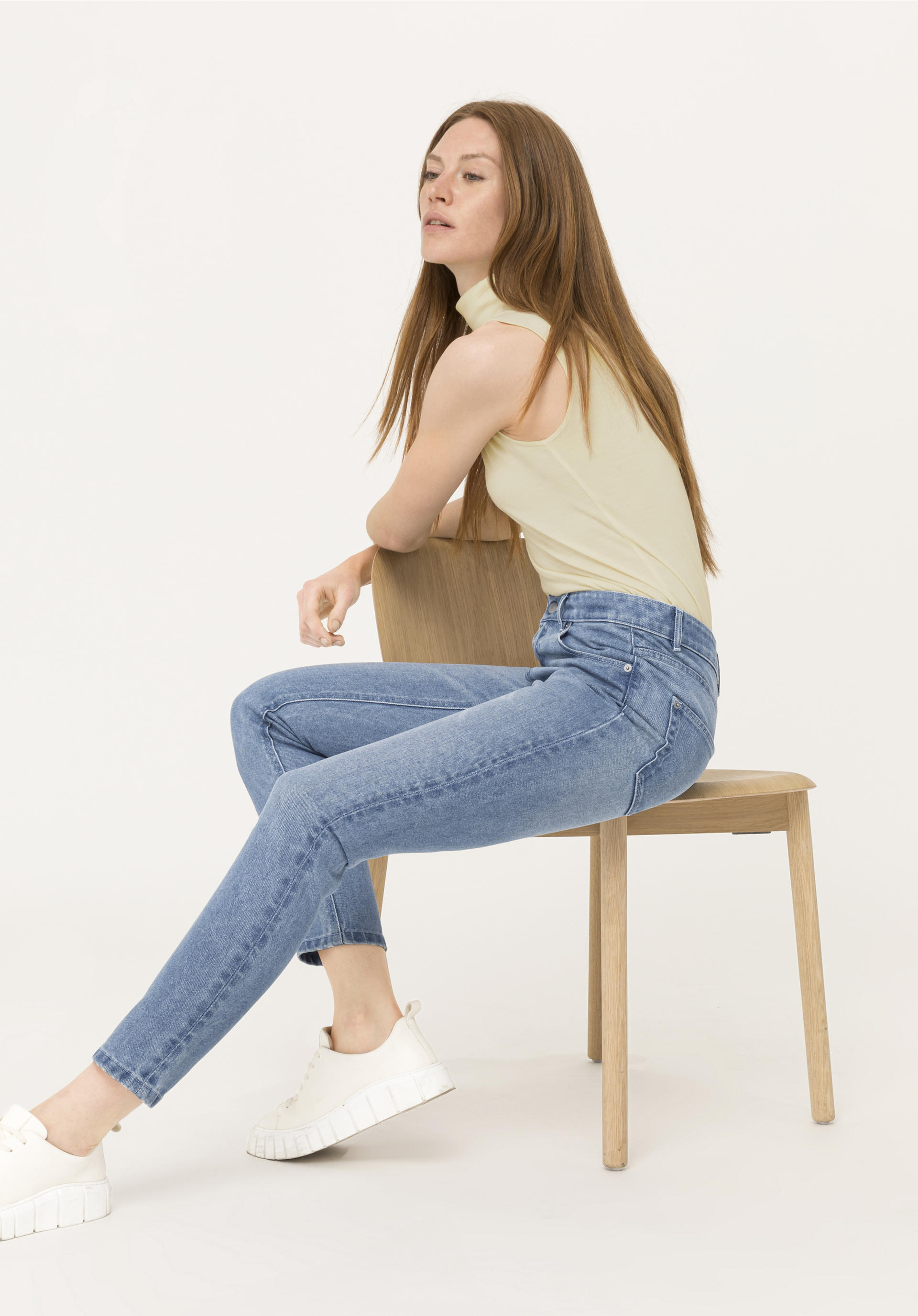 Damen Bekleidung Jeans Röhrenjeans TOPSHOP Denim hochwertige mom-jeans in Schwarz 