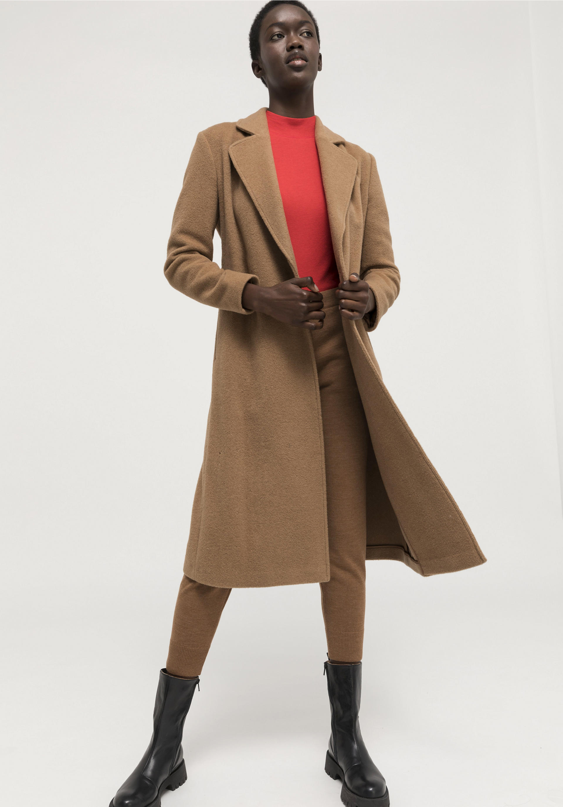 Limited by Nature coat from camel hair for women -