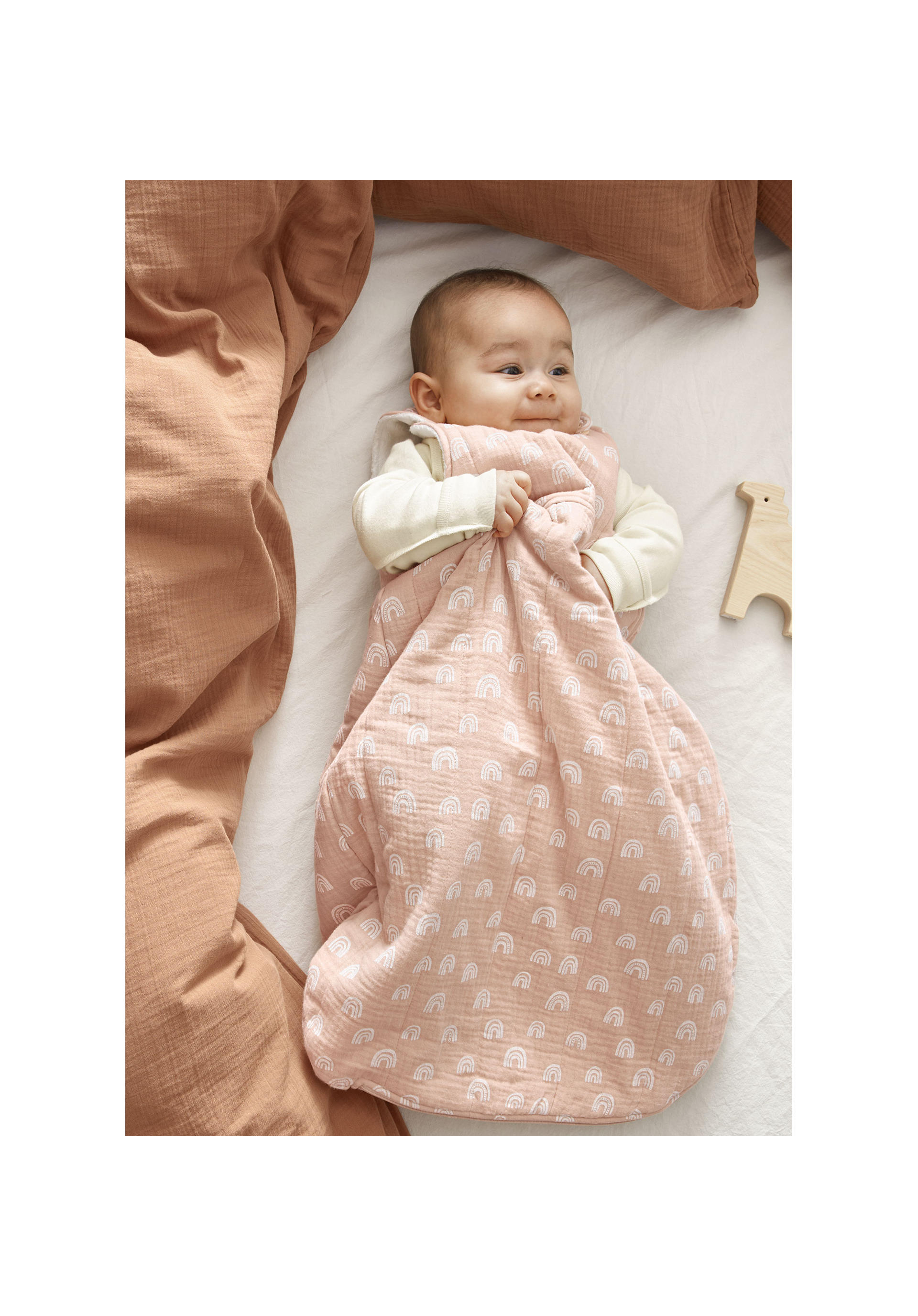 100% Natural Pure Merino Wool ~ Quilted Cover Baby Snuggler Sleeping Bag Warmer 