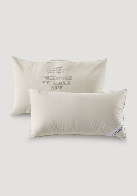 3-chamber support pillow with down and feathers