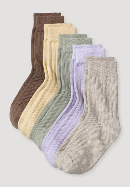 5 pack socks made from organic cotton