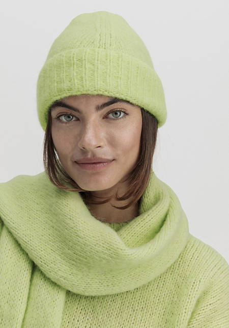 Alpaca hat with organic Pima cotton