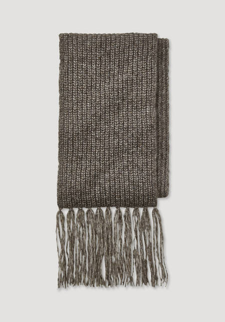 Alpaca knitted scarf with Pima organic cotton