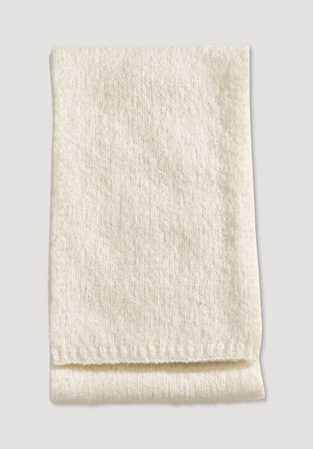 Alpaca scarf with cotton
