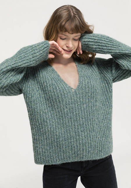 Alpaca sweater with pima cotton