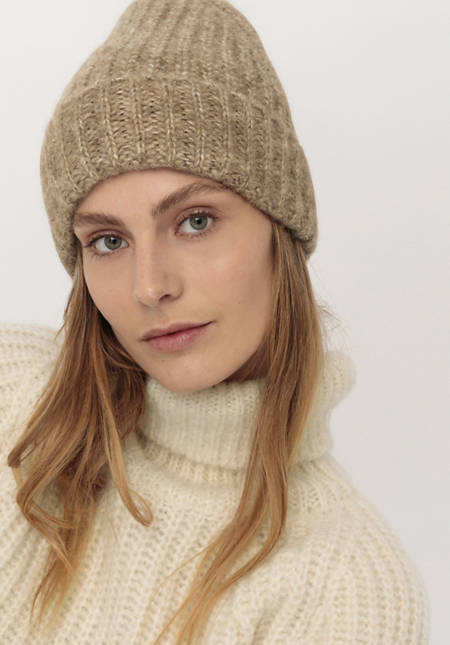 Beanie made of alpaca with Pima organic cotton