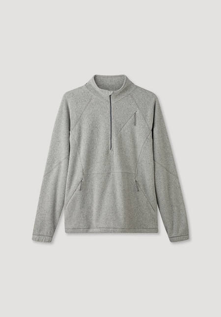 BetterRecycling Fleece-Troyer made of pure organic cotton