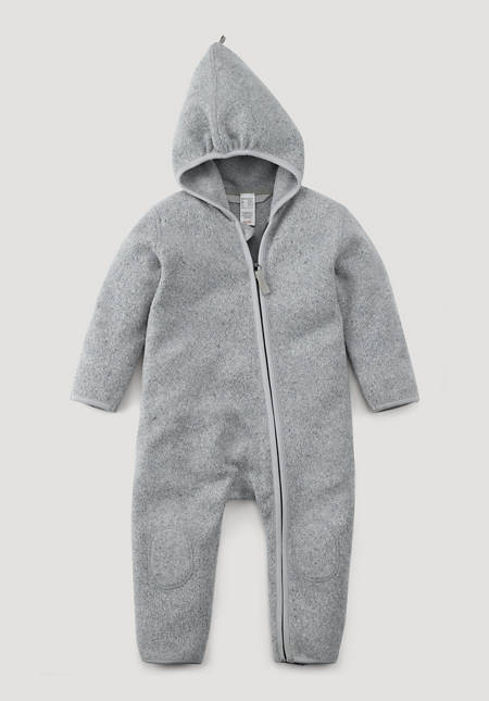 BetterRecycling fleece overall made from pure organic cotton