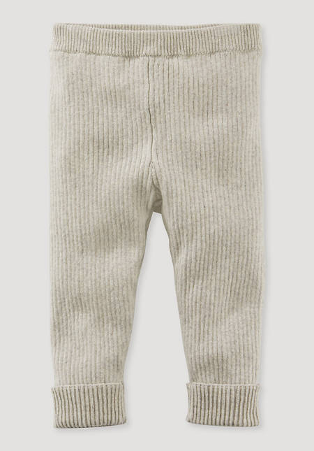 BetterRecycling knitted leggings made from pure organic cotton