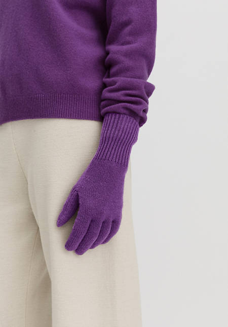 BetterRecycling pure cashmere finger gloves