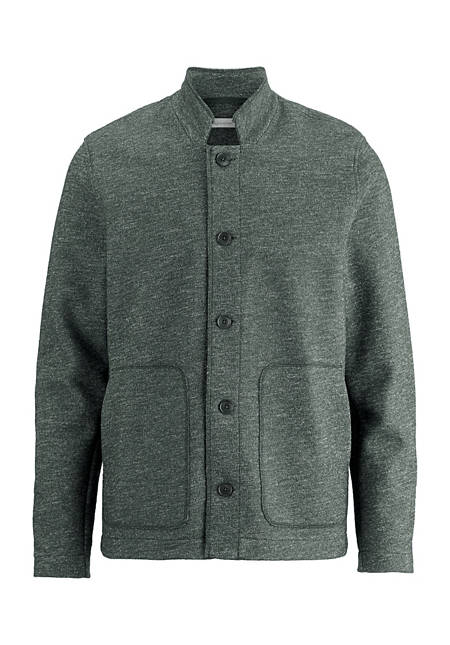 Boiled Wool jacket made of virgin wool with organic cotton