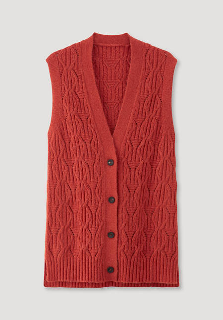Cardigan made from pure baby alpaca