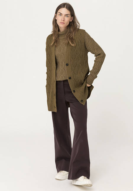 Cardigan made from pure baby alpaca