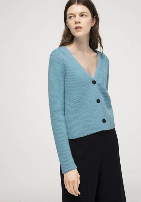 Cardigan made from pure new wool