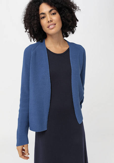 Cardigan made from pure organic cotton