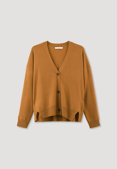 Cardigan made of organic virgin wool with cashmere