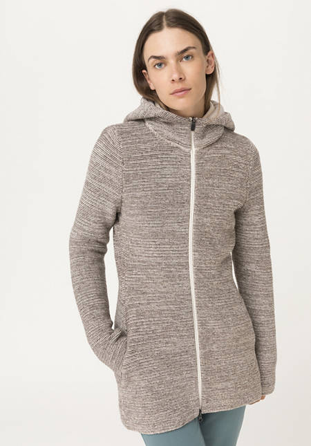 Cardigan made of rhön wool with organic cotton