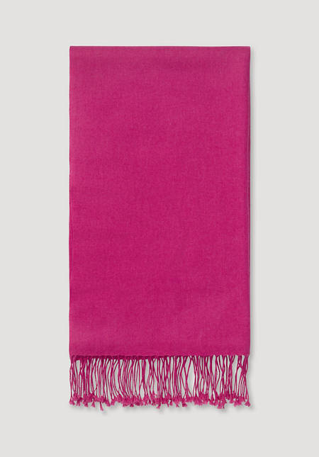 Cashmere scarf with virgin wool