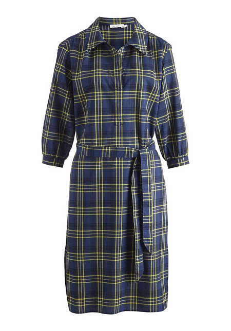 Checked dress made of pure organic cotton