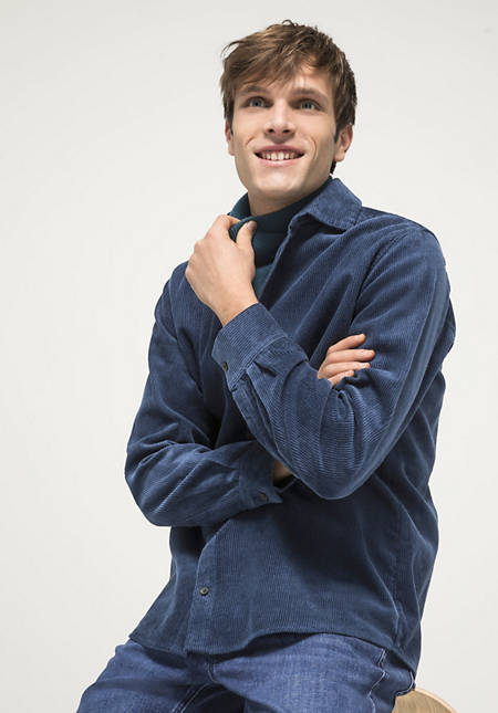 Cord overshirt Comfort Fit made of hemp with organic cotton