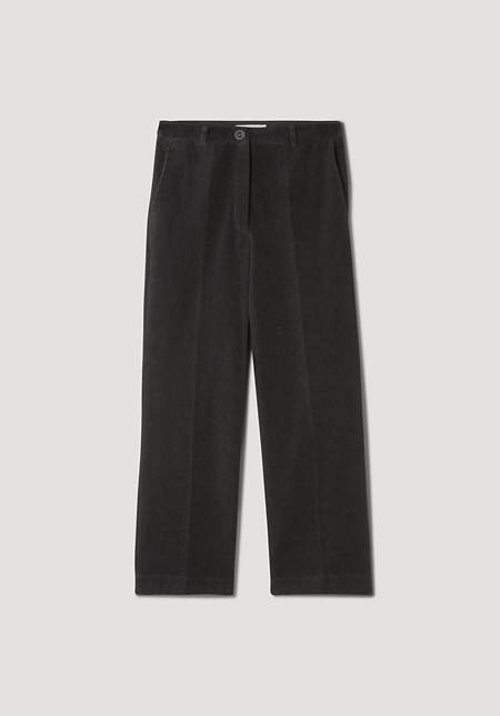 Corduroy trousers Cropped Flared made of pure organic cotton