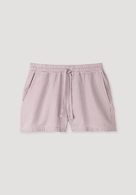 Cotton muslin shorts