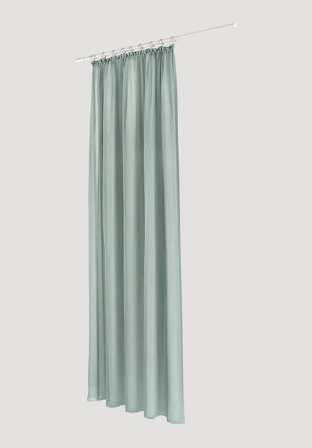 Curtain Marc with pleated band made of pure organic cotton