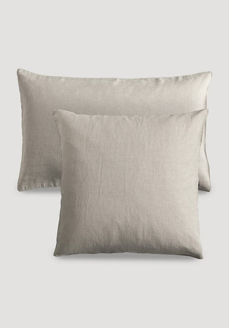 Cushion cover made of organic linen with organic cotton
