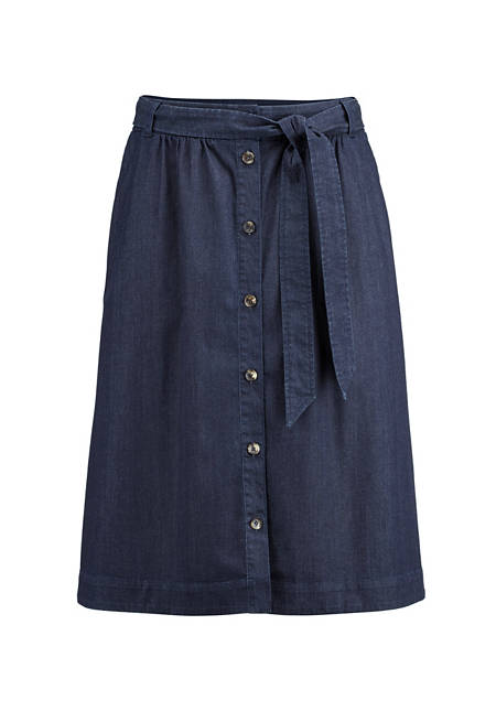Denim skirt made from pure organic denim