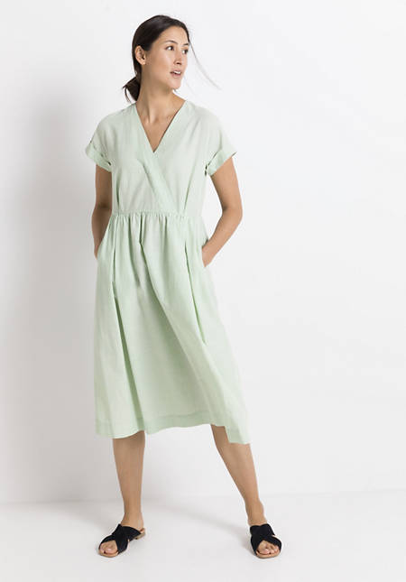 Dress made of organic cotton with linen