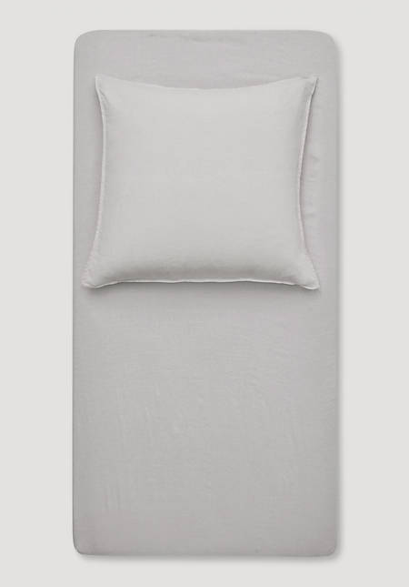 Fitted sheets made from pure organic linen
