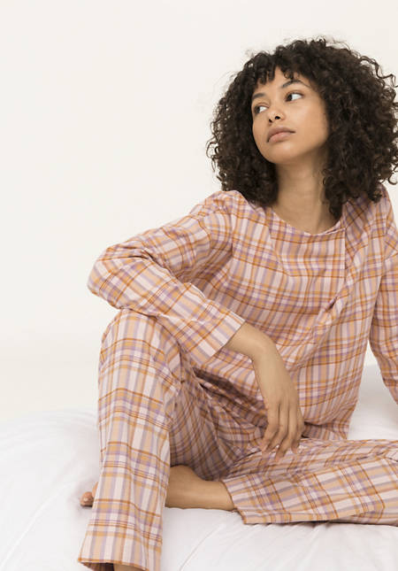 Flanell-Pyjamahose aus reiner Bio-Baumwolle