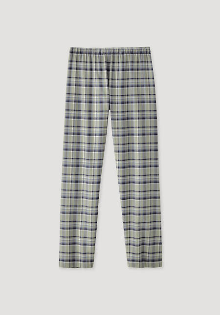 Flannel pajama pants made from pure organic cotton