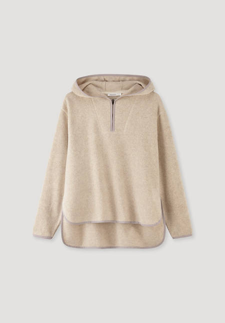 Fleece-Hoodie aus reiner Bio-Baumwolle