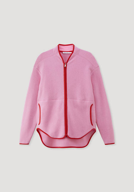 Fleece Jacke Relaxed ACTIVE LIGHT aus reiner Bio-Baumwolle