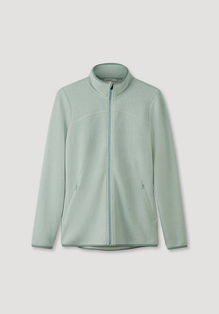 Fleece jacket made from pure organic cotton