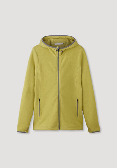 Fleece jacket made from pure organic cotton