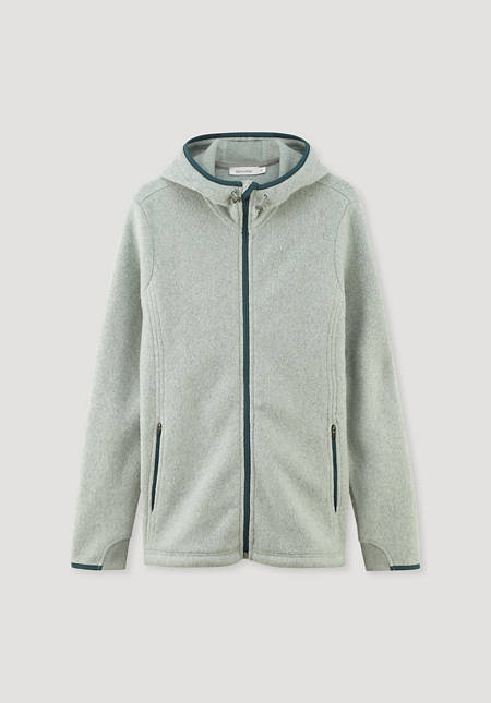 Fleece jacket made from pure organic cotton