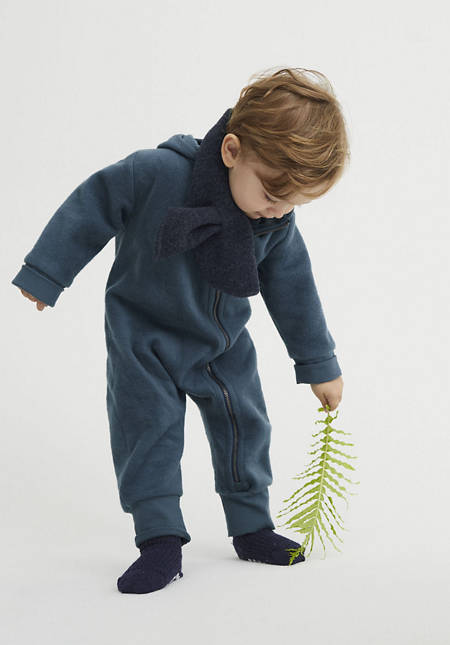 Fleece overall made from pure organic cotton