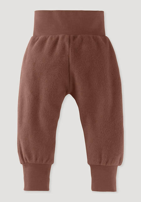 Fleece pants made from pure organic cotton