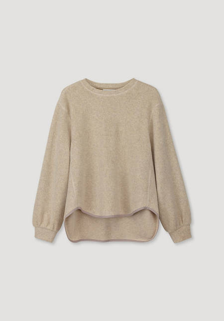 Fleece sweatshirt made from pure organic cotton