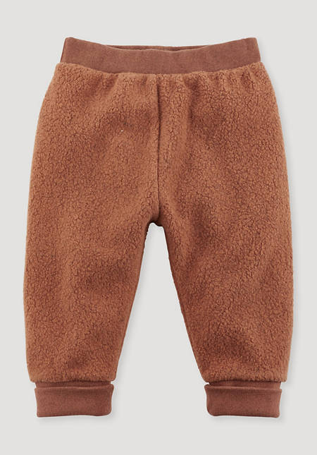 Fleece trousers BetterRecycling made from pure organic cotton