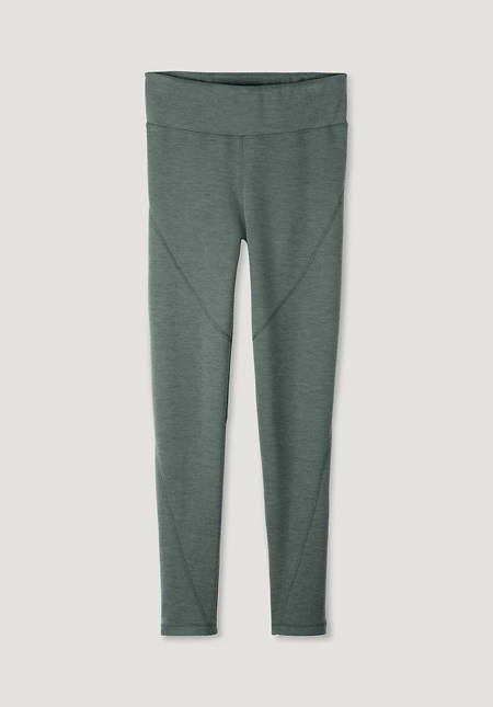 Funktionsleggings aus Bio-Merinowolle mit Bio-Baumwolle