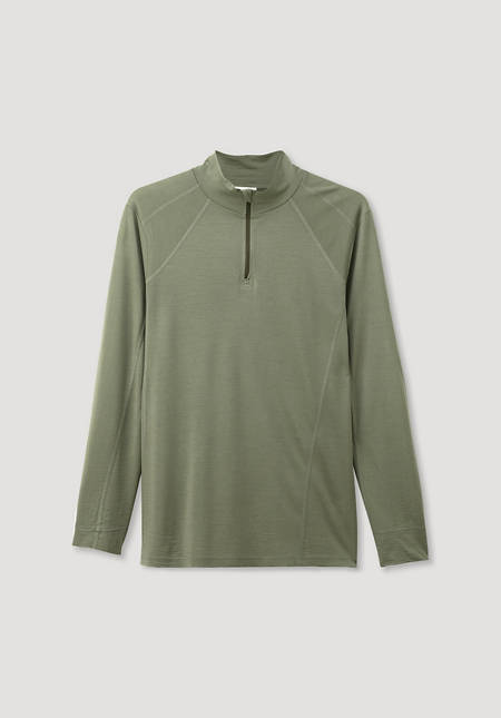 Funktionsshirt aus Bio-Merinowolle mit Seide