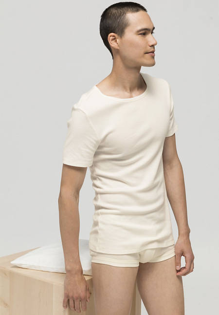 Half-sleeve shirt ModernNATURE made of pure organic cotton