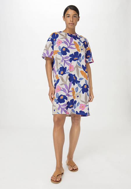 Heavy T-shirt dress mini oversize made of pure organic cotton