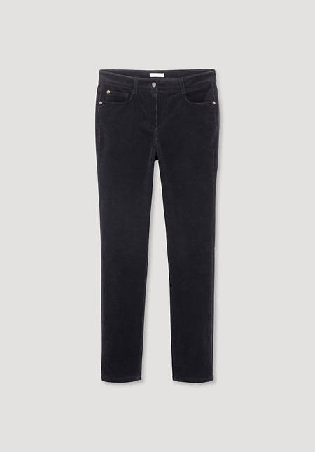 High-rise cord trousers made from organic cotton