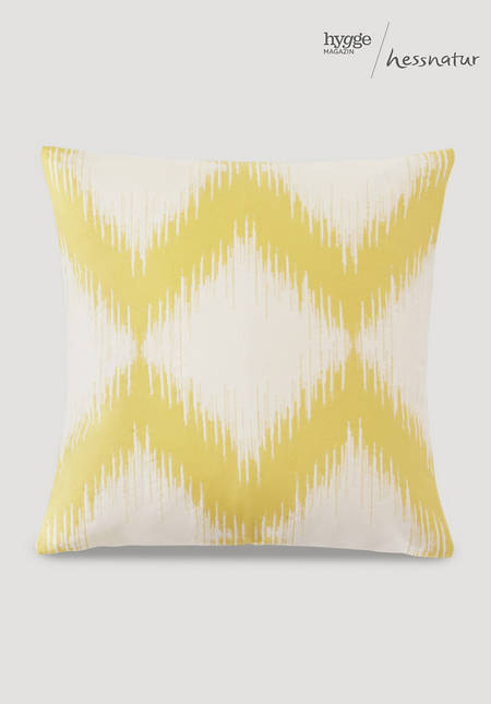 Ikat cushion cover made from pure organic cotton
