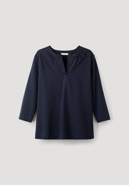 Jersey blouse made of pure Pima organic cotton