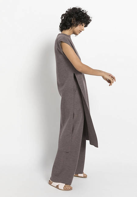 Knit dress made of pure merino wool